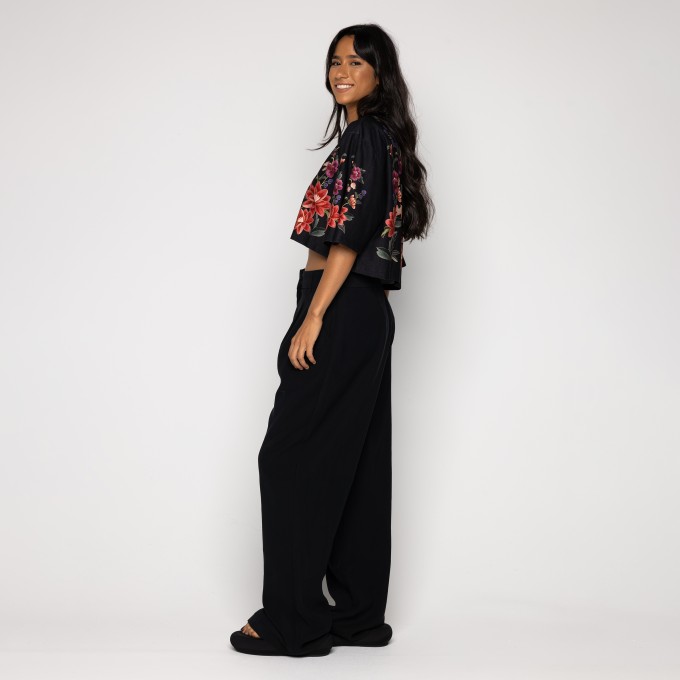 Tshirt Cropped Floral belle