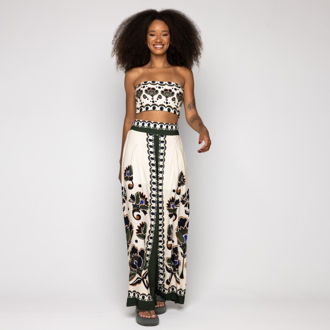 Top Reto Floral Arabesque