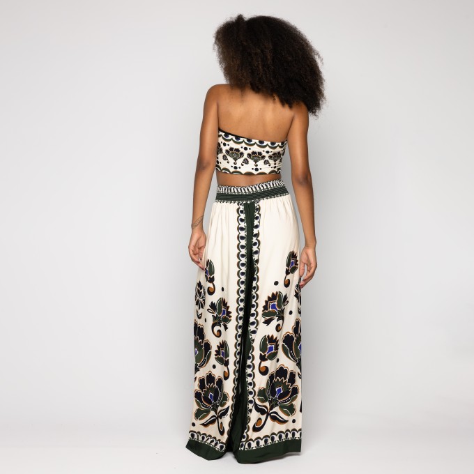 Top Reto Floral Arabesque