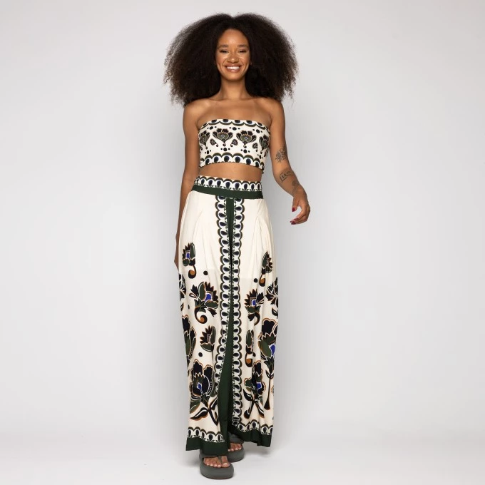 Calça Floral Arabesque