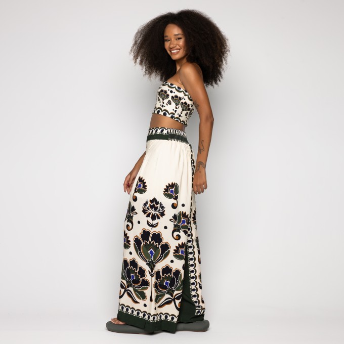 Calça Floral Arabesque