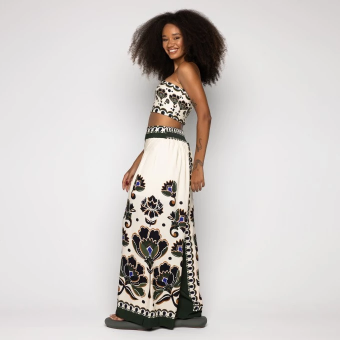 Calça Floral Arabesque