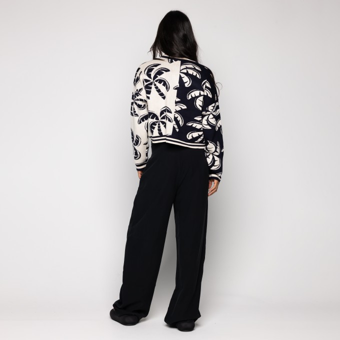 Cardigan Curto Tricot Coqueirada