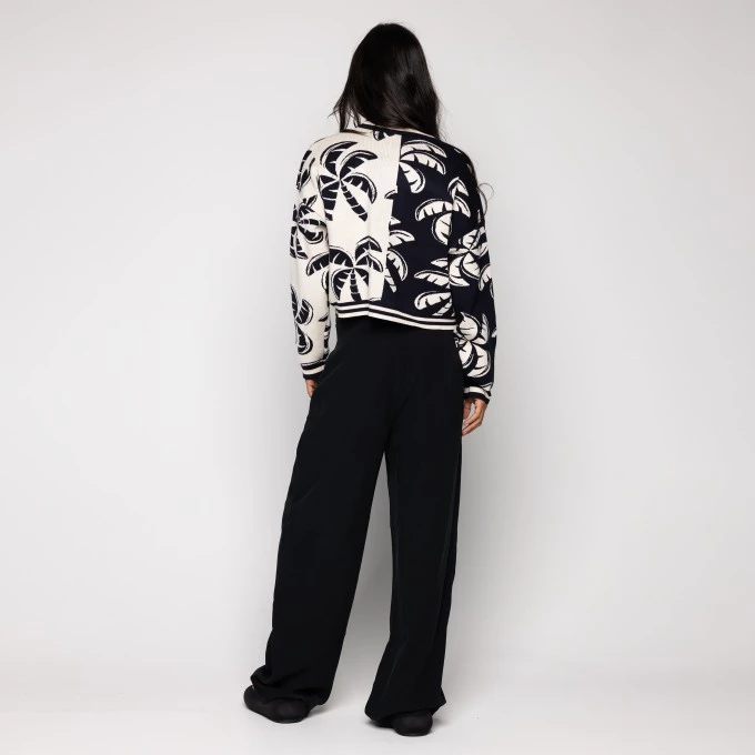 Cardigan Curto Tricot Coqueirada