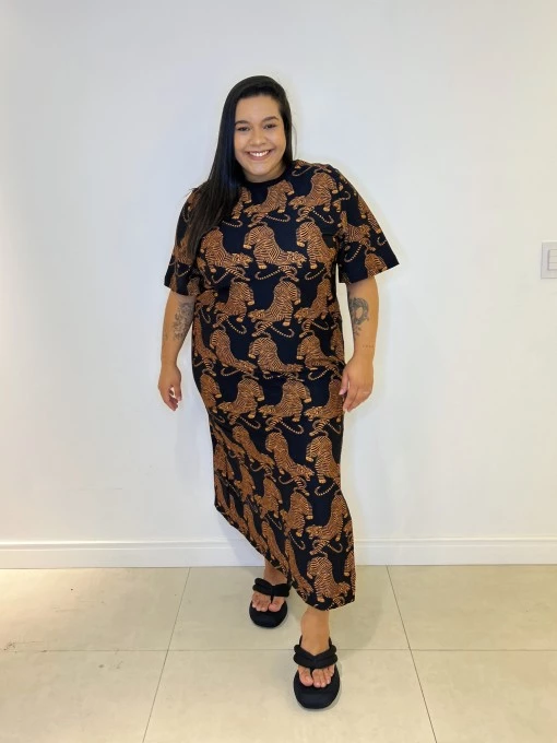 Vestido Cropped Tigres