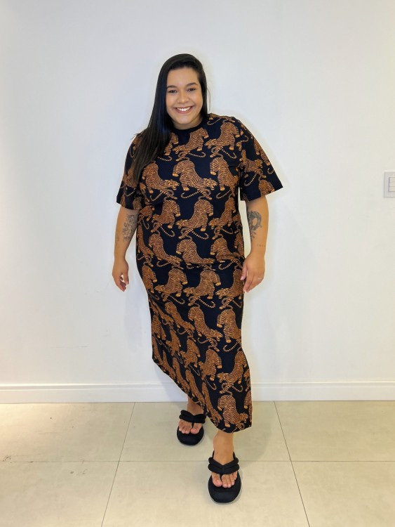 Vestido Cropped Tigres