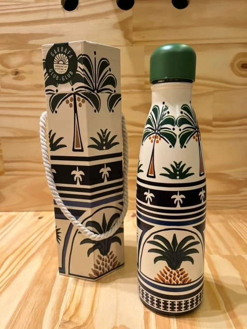 Garrafa Farm Glub Glub 500Ml Jardim Tropical