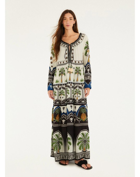 Vestido Jardim Tropical