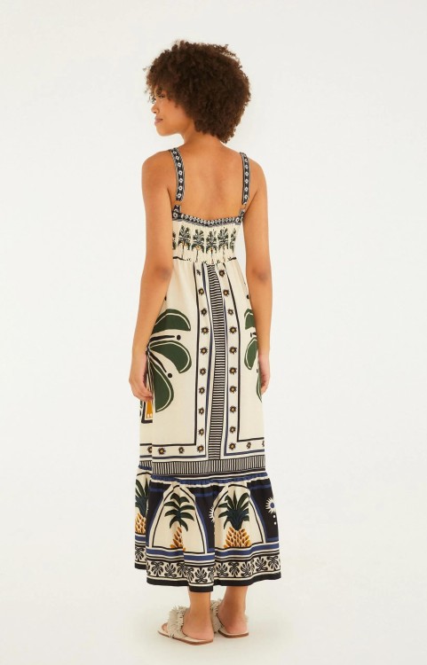 Vestido Midi Jardim Tropical