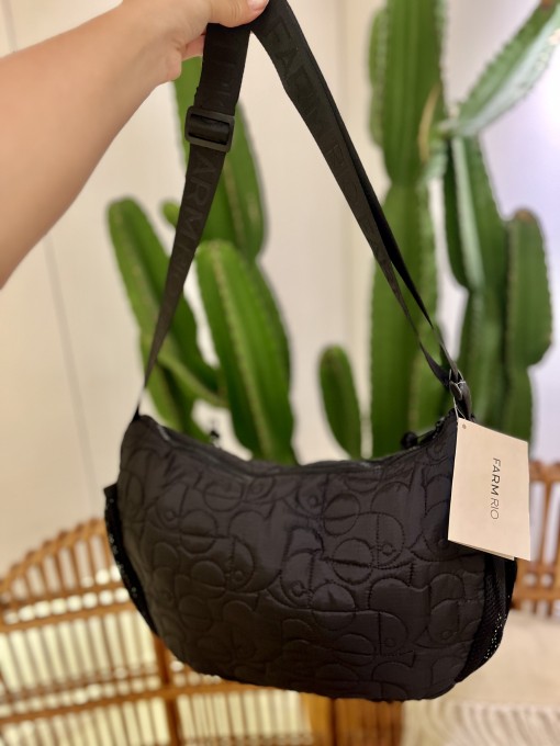 Bolsa Banana G Puffer Preto