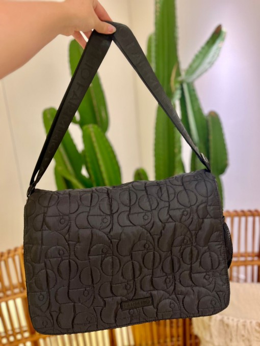 Bolsa Transversal Brisa Puffer Preto