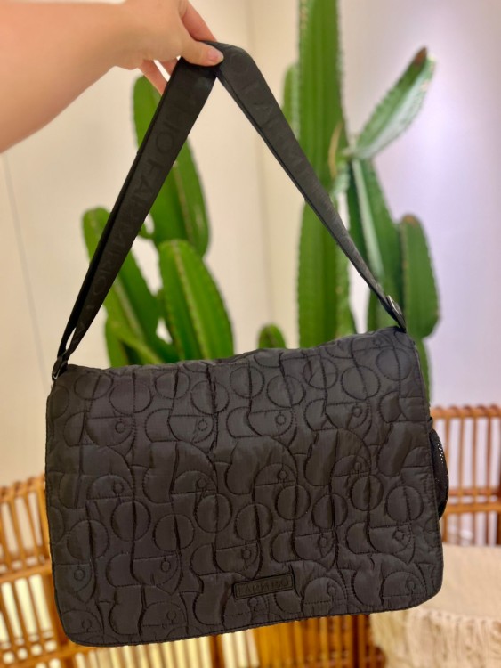 Bolsa Transversal Brisa Puffer Preto