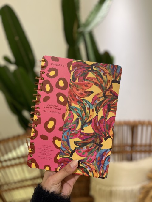 Caderno Universitário Cor de Banana