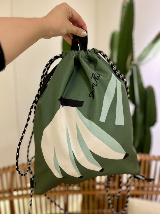 Bolsa Praiana Lenço Brasil dupla face