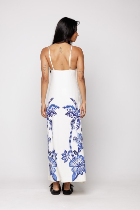 Vestido Midi Coqueiro Tropical