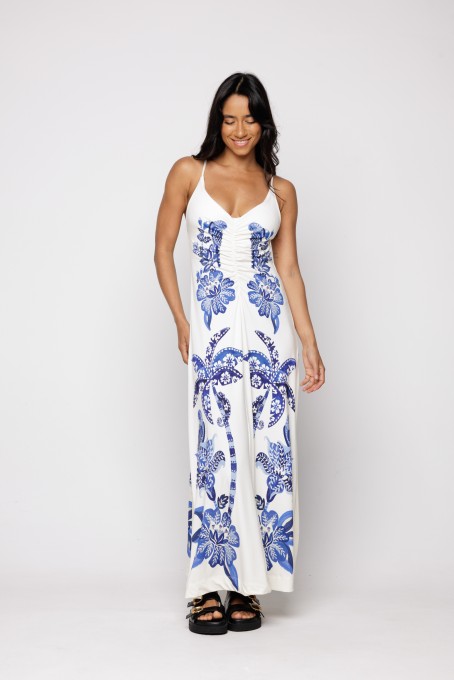 Vestido Midi Coqueiro Tropical