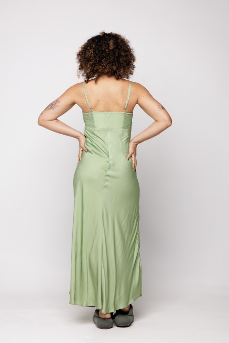 Vestido Cropped Antúrio Verde