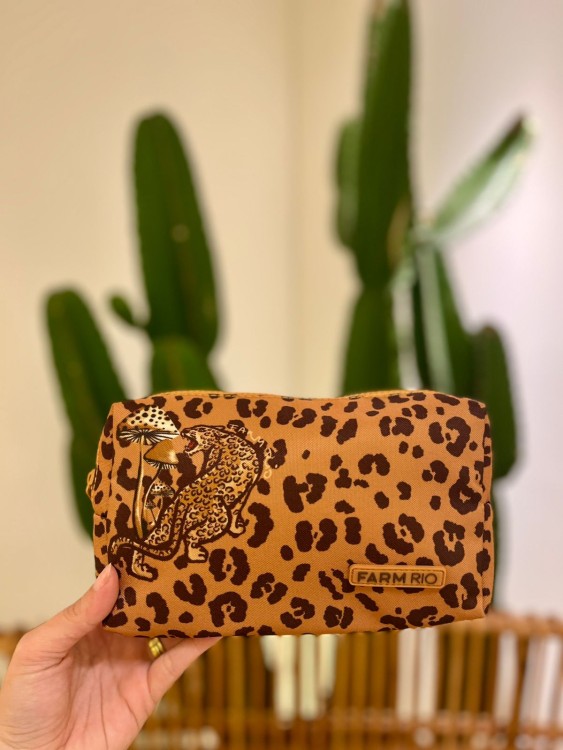 Maxi Necessaire Ora Bolas Silk Onça