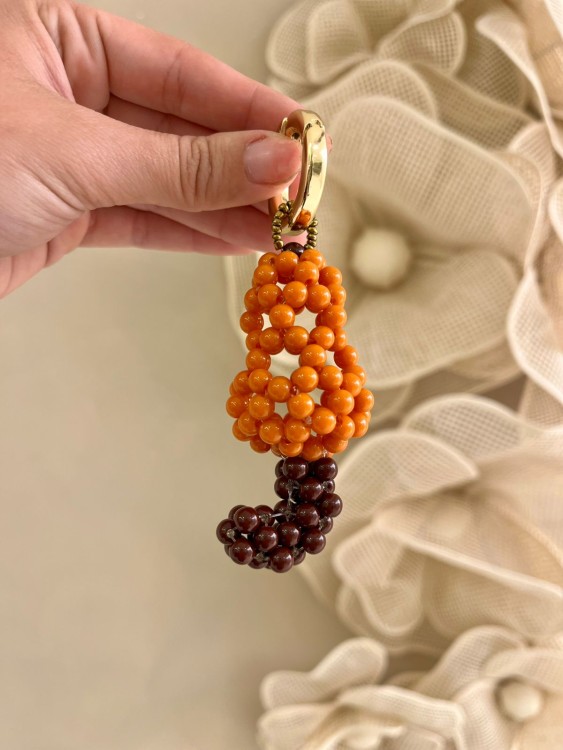 Chaveiro de Miçangas Caju