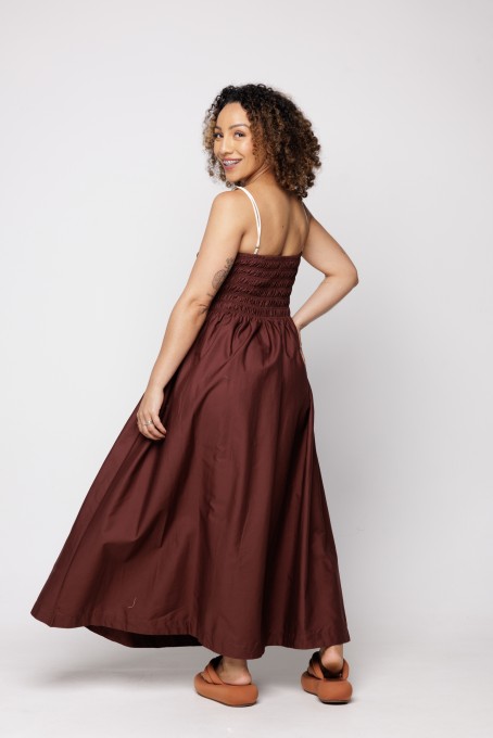 Vestido Bicolor Lastex