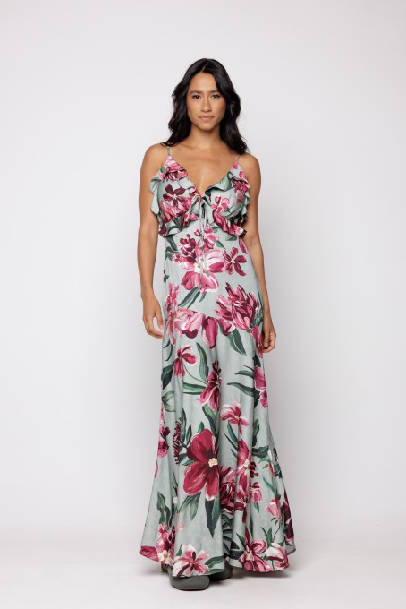 Vestido Longo Alça Lineia