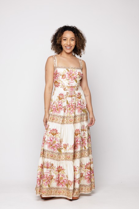 Vestido Cropped Jardim Majestoso