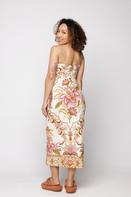 Vestido Cropped Jardim Majestoso
