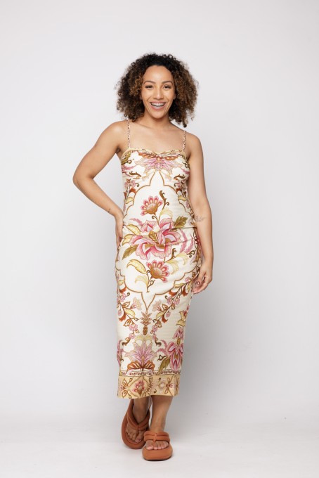 Vestido Cropped Jardim Majestoso