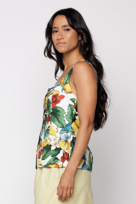 Blusa Colete Tropicalzinha
