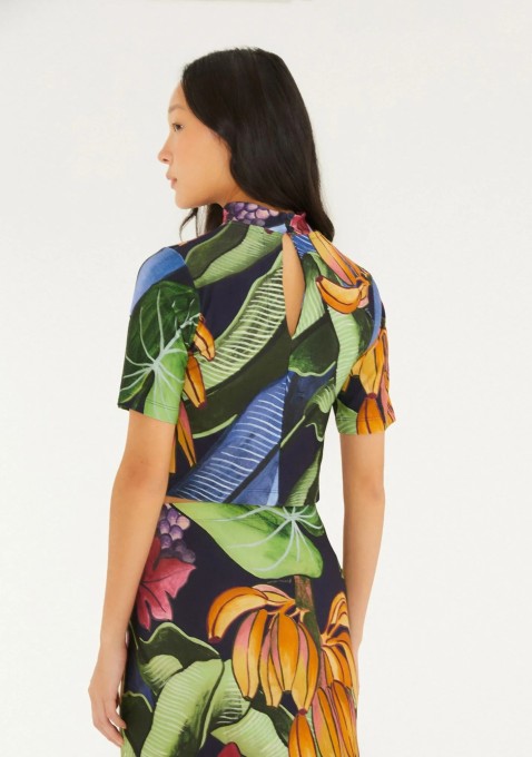 Blusa Cropped Banana Uva