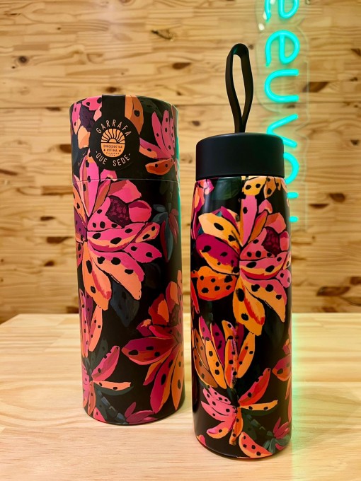 Garrafa Farm Que Sede 500Ml Flor De Banana