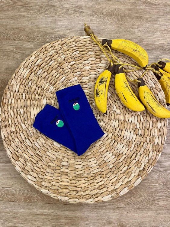 Meia Azul Coco Farm Rio