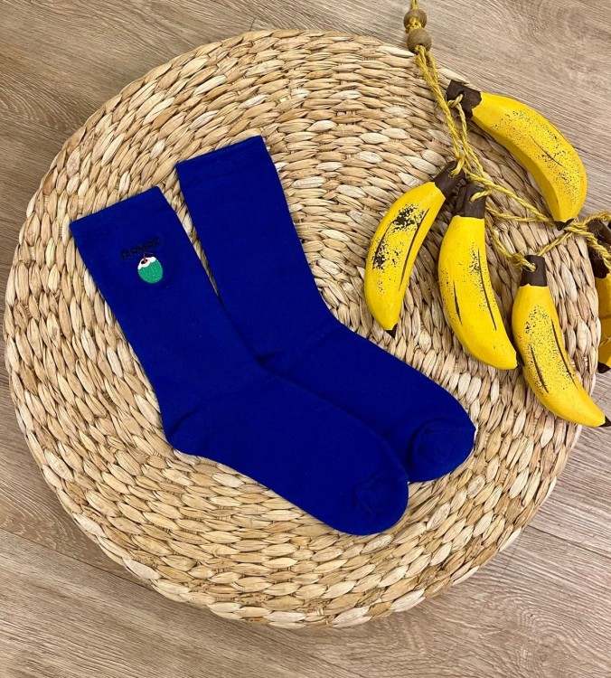 Meia Azul Coco Farm Rio