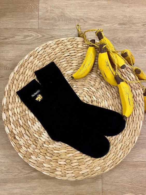 Meia Preta Banana Farm Rio