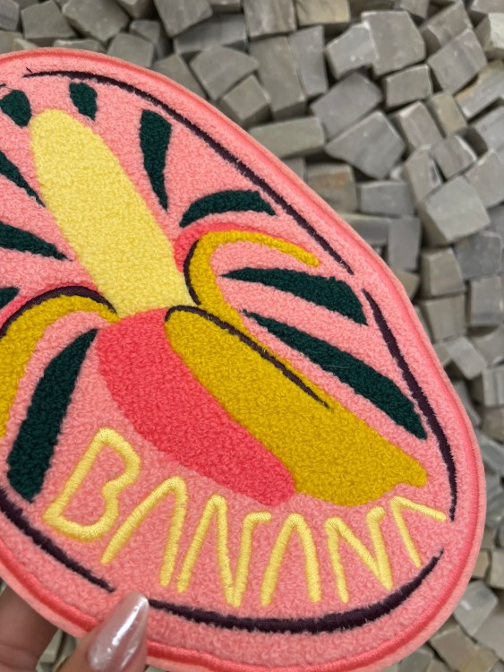Mouse Pad Banana Rosa