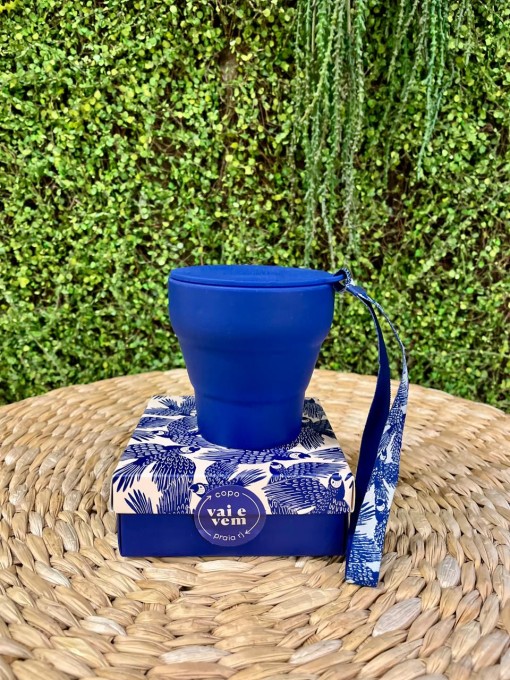 Copo Farm Vai e Vem 300ml Azul Caribe