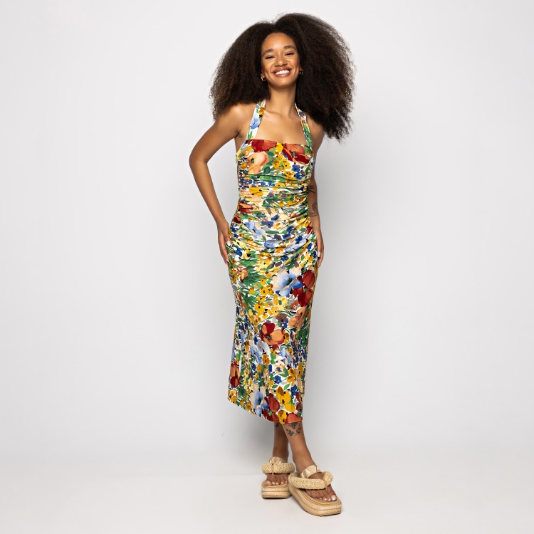 Vestido Midi Camponesa
