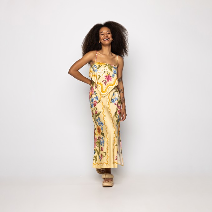 Vestido Midi Floral Mari