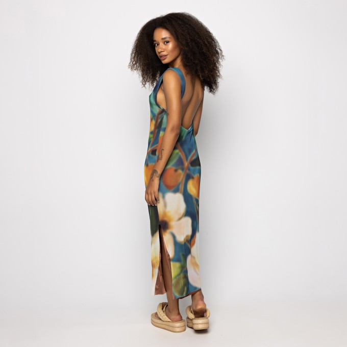 Vestido Tule Jardim Litoral