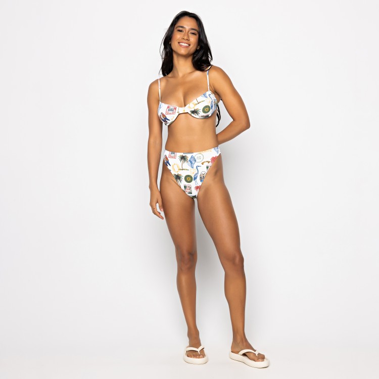 Biquini Hot Pants Tropical Vintage