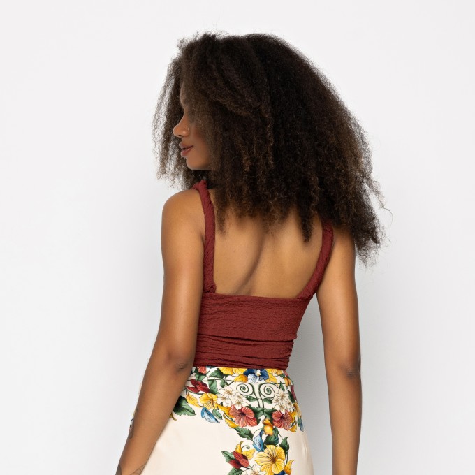 Regata Alça Torcida Textura