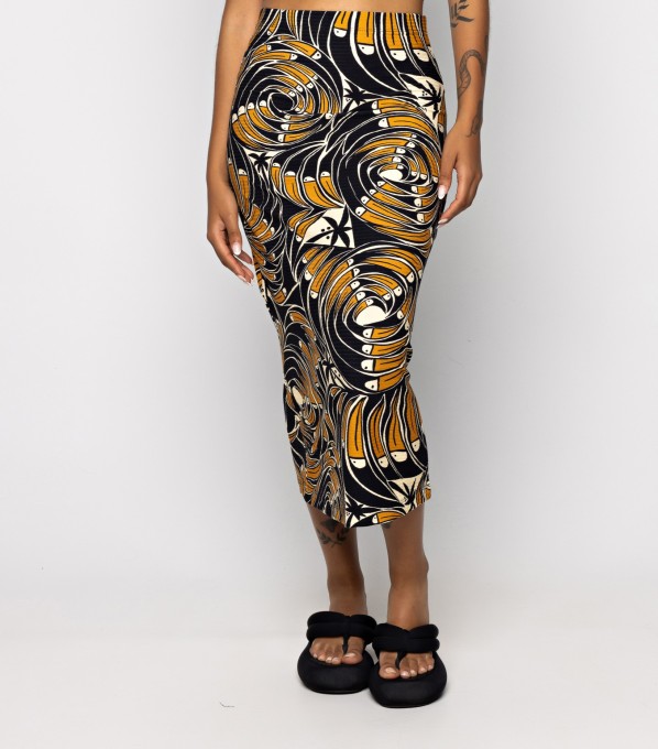 Saia midi Leque de Tucano