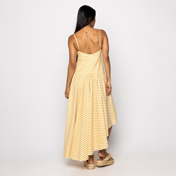 Vestido Alcinhas Listra Tropical