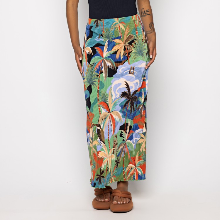 Saia Midi Plissada Bem Querer