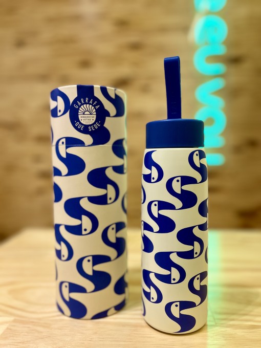 Garrafa Farm Que Sede 500ml Copatucano Azul