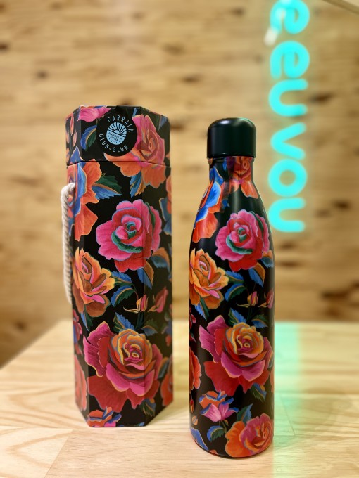 Garrafa Farm Glub Glub 750ml Rosas pintadas