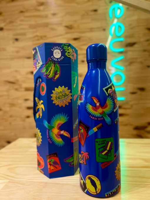 Garrafa Farm Glub glub 1L Patch Rio Azul