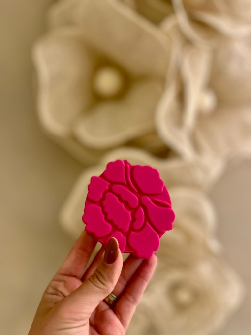 Escova De Cabelo Para Bolsa Flor