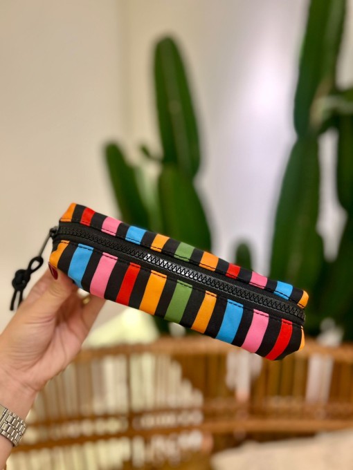 Mini Necessaire Farm Ora Bolas Striped Stripes