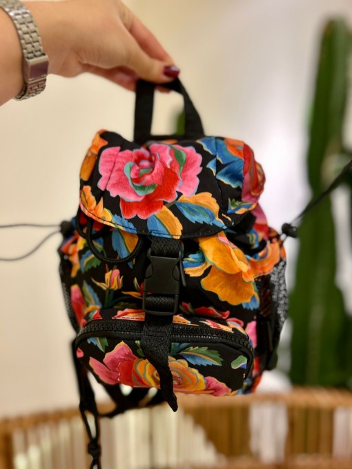 Bolsa Farm Pipoquinha Rosas Pintadas